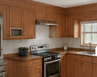 Traditional oak kitchen before refacing